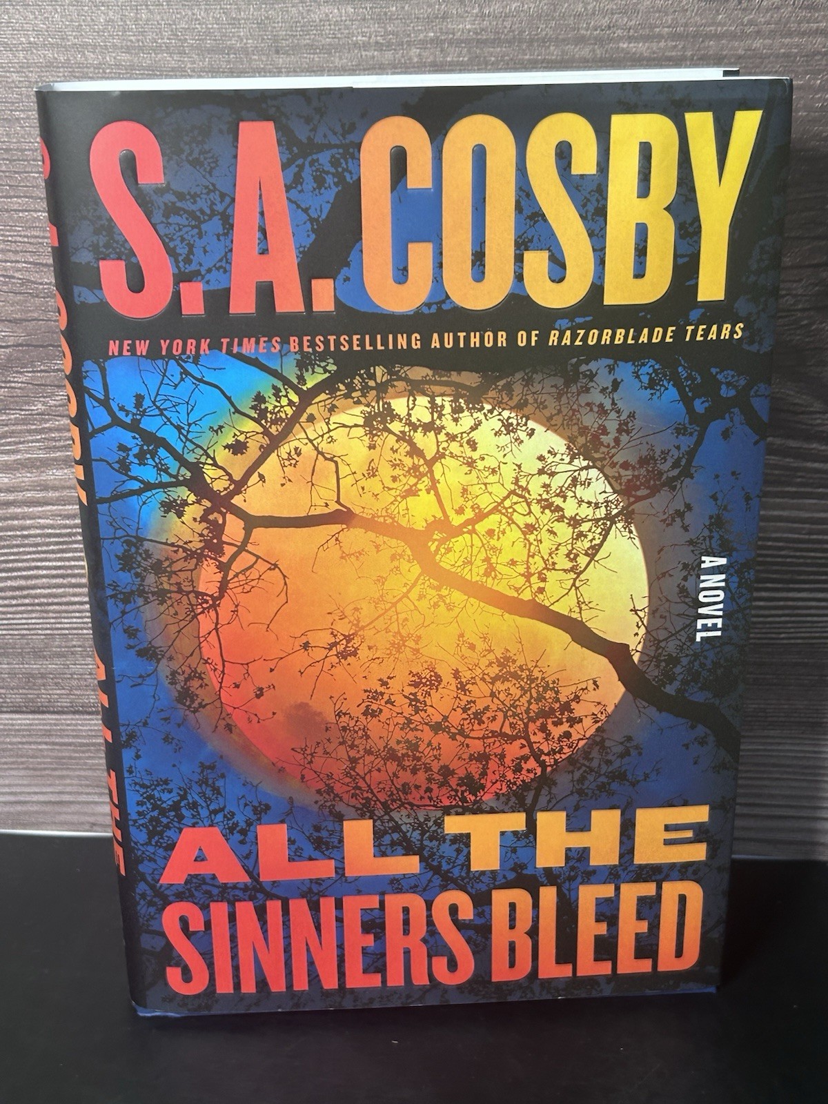ALL THE SINNERS BLEED / SA COSBY / 2023 FIRST EDITION 2ND PRINT HCDJ CRIME NOIR