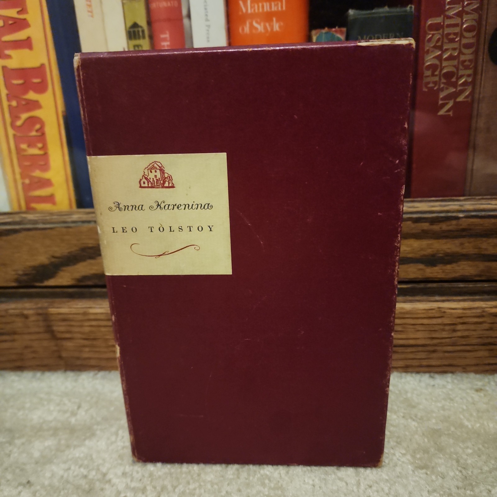Vintage ANNA KARENINA By Leo Tolstoy 2 Volume Set In Slipcase 1939 Random House