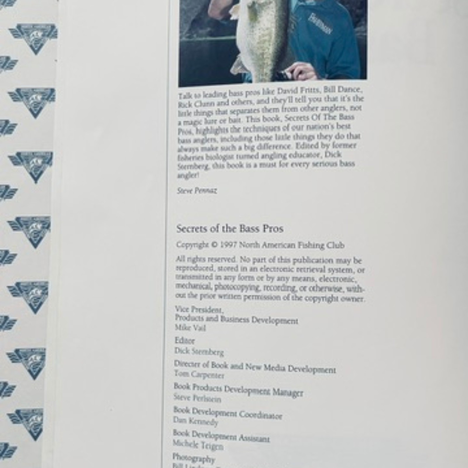 Vintage (1997) SECRETS OF THE BASS PROS Hardcover Fishing Guide NA Fishing Club