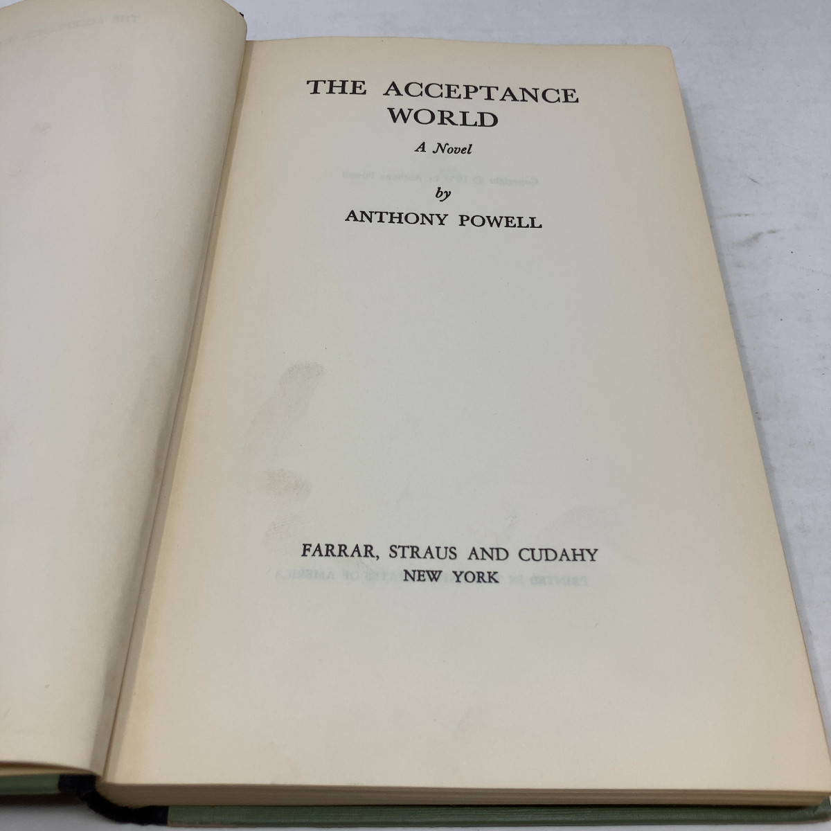 The Acceptance World by Anthony Powell HC First Edition Very Good 1955