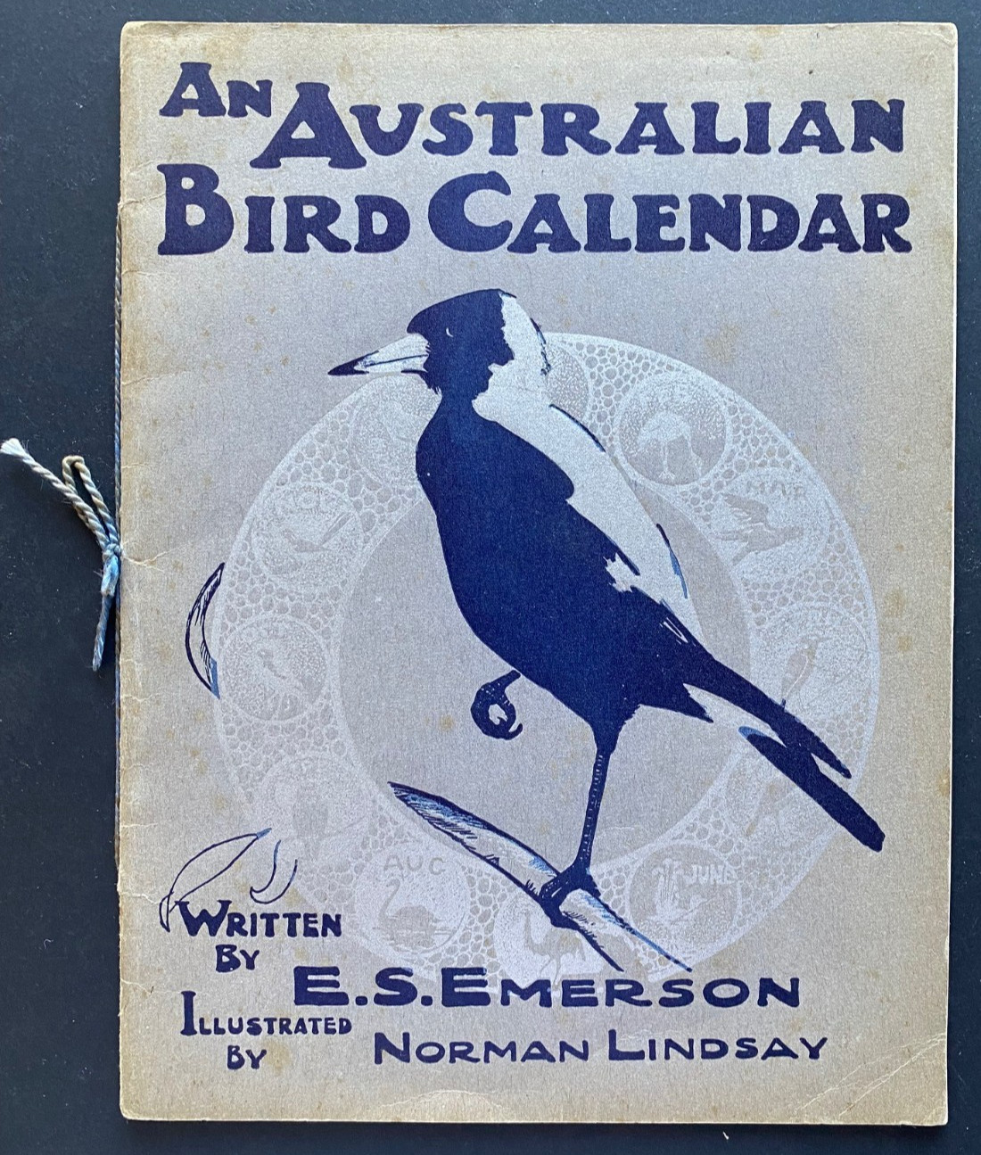 1909 1st NORMAN LINDSAY BIRD CALENDAR, FREE EXPRESS WORLDWIDE