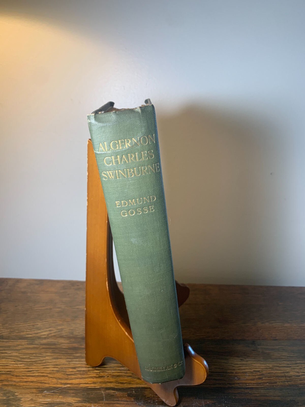 Life of Algernon Charles Swinburne Edmund Gosse 1917 Presentation Copy SIGNED