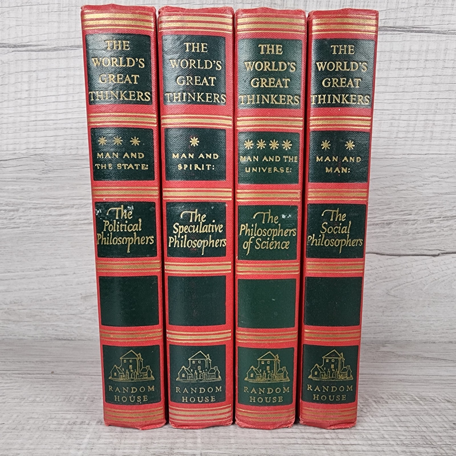 The World’s Great Thinkers: The Philosophers Set of 4 1947 HC Random House