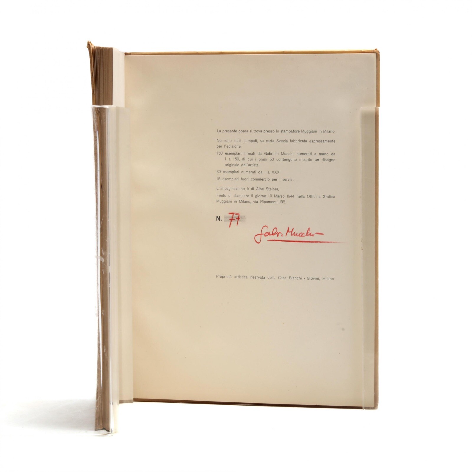 Signed Limited Edition Book, Gabriele Mucchi Illustrations for I Promessi Sposi