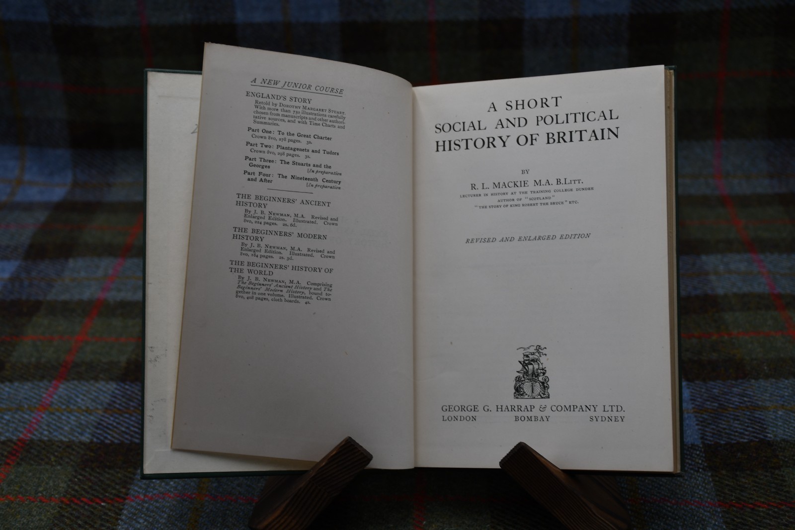 A Short Social and Political History of Britain by Robert L Mackie in 2 Volumes