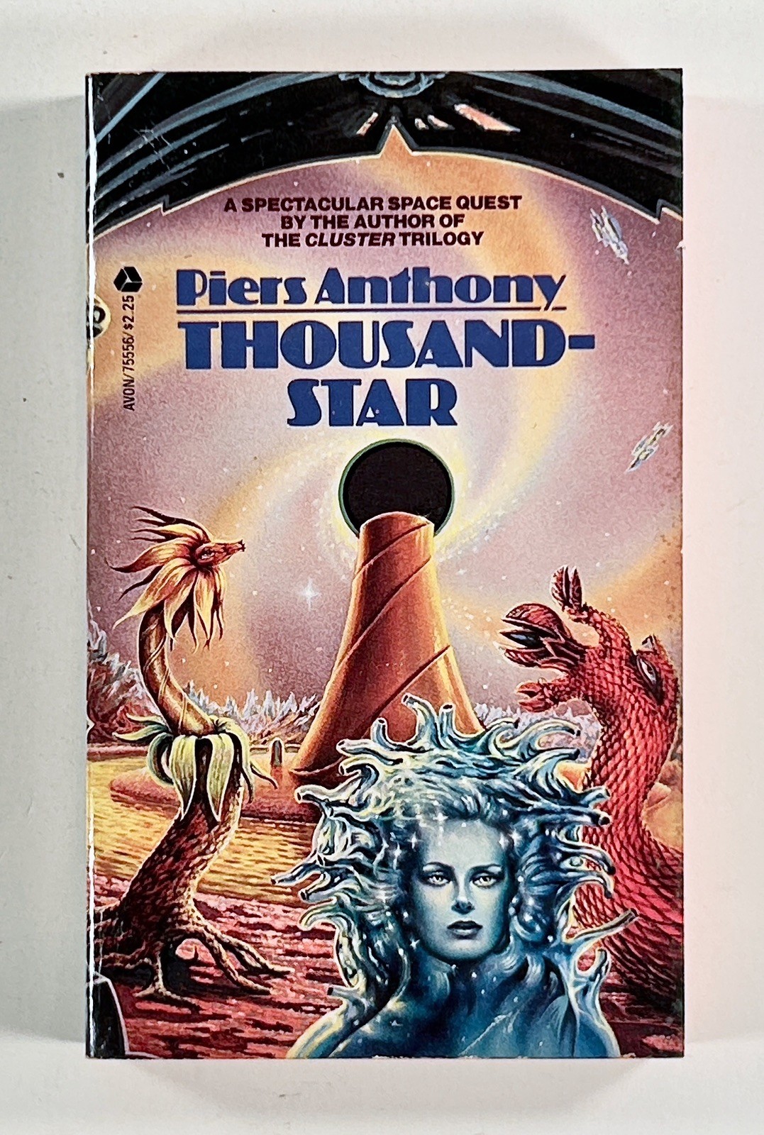 1980 Piers Anthony THOUSANDSTAR space opera science fiction novel AVON first?