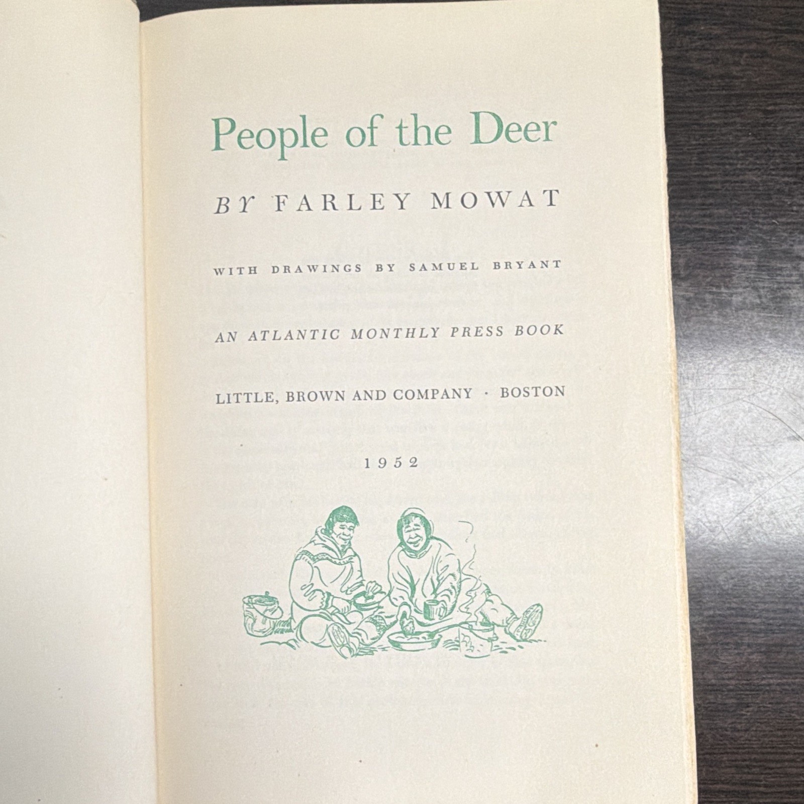 Farley Mowat People of the Deer Illustrated Hardcover Little, Brown Boston 1952