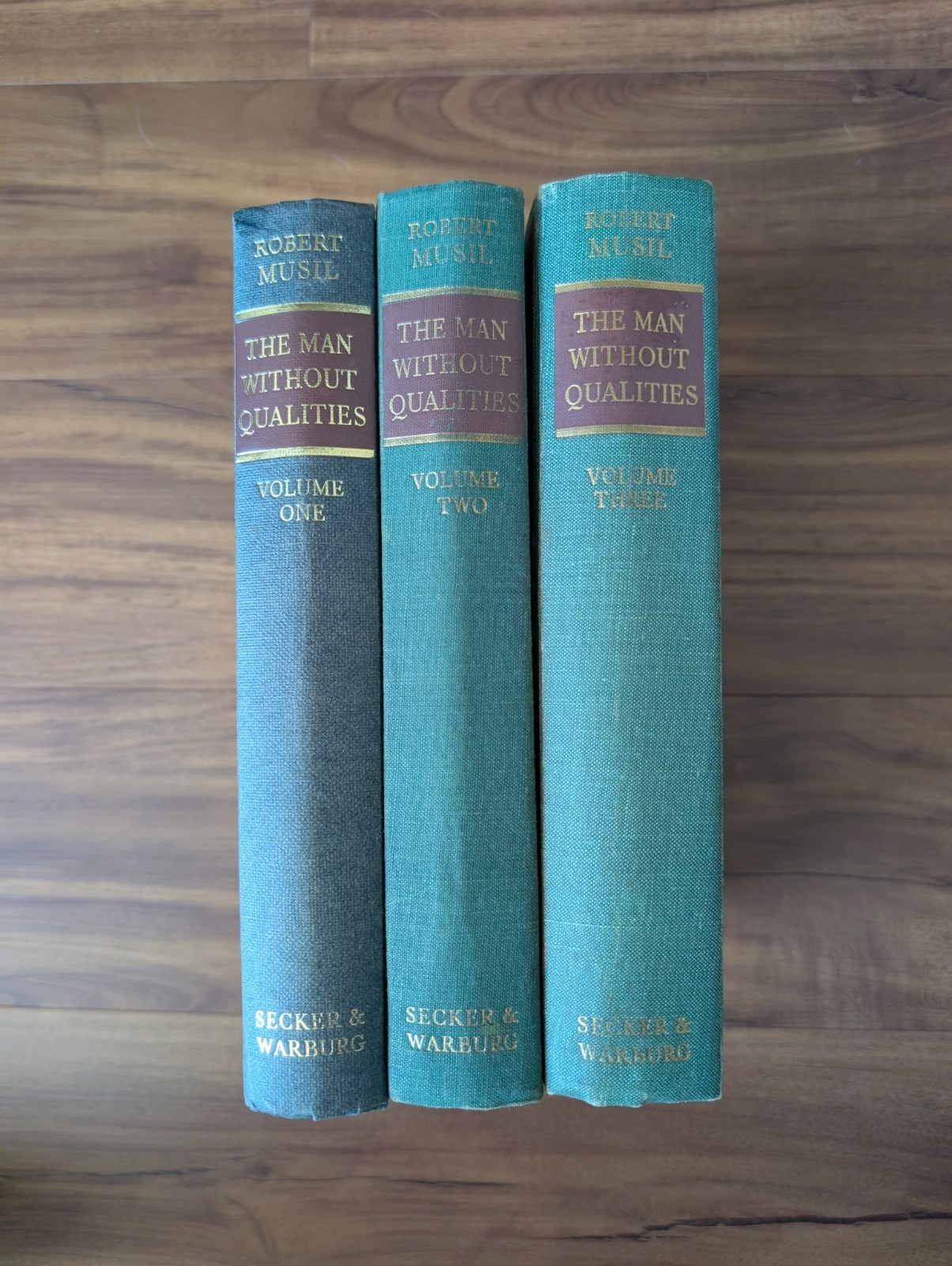 The Man Without Qualities 3 Vol Hardcover Musil Robert, Secker & Warburg 1960s