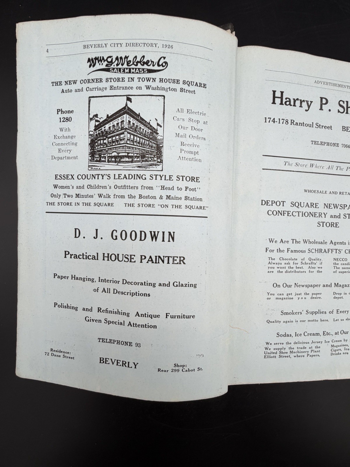 1926 Beverly City Directory Including Manchester MA Antique Book w/ Maps