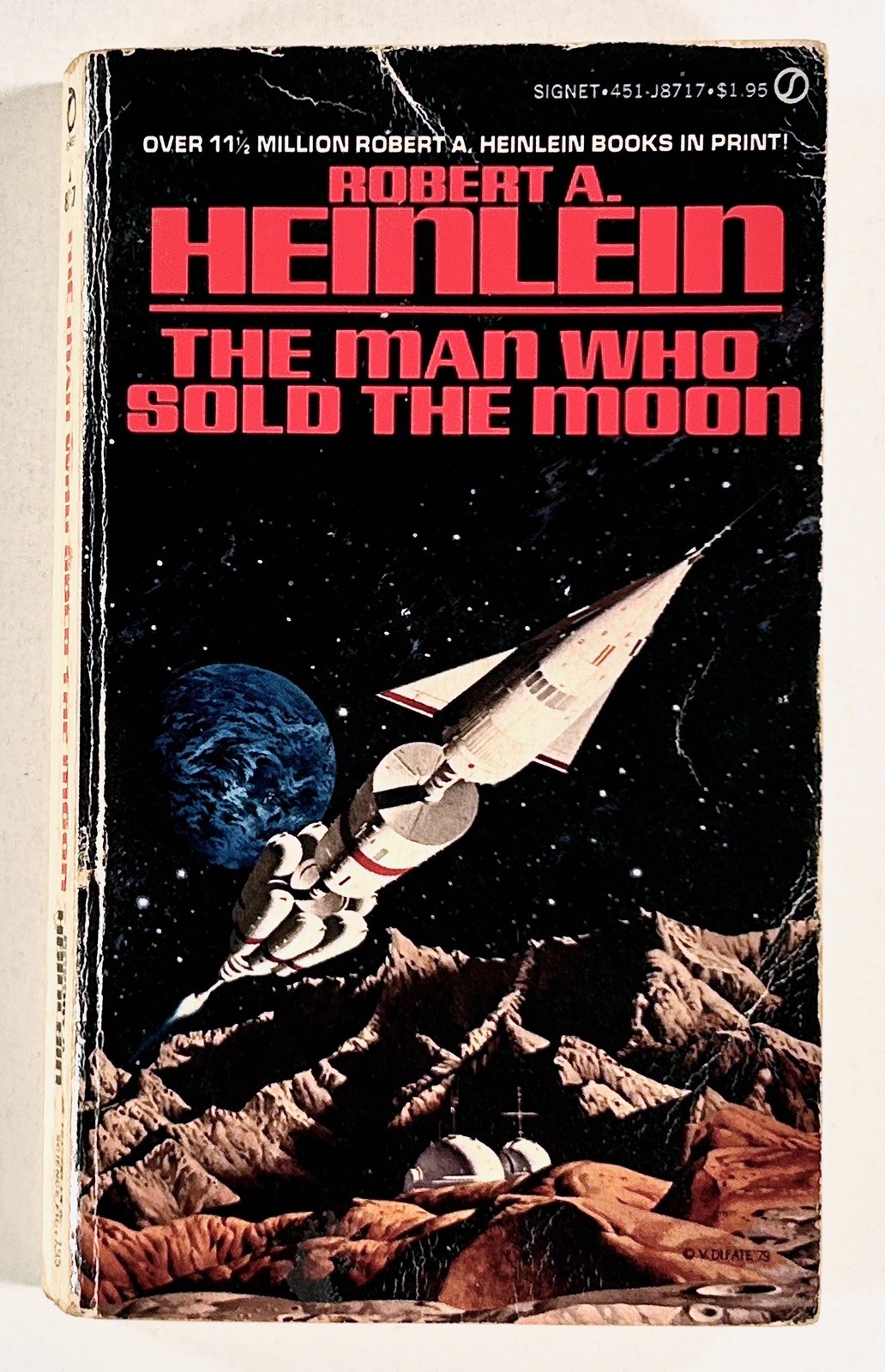 1970s Robert A. Heinlein THE MAN WHO SOLD THE MOON sf anthology SIGNET PB #J8717