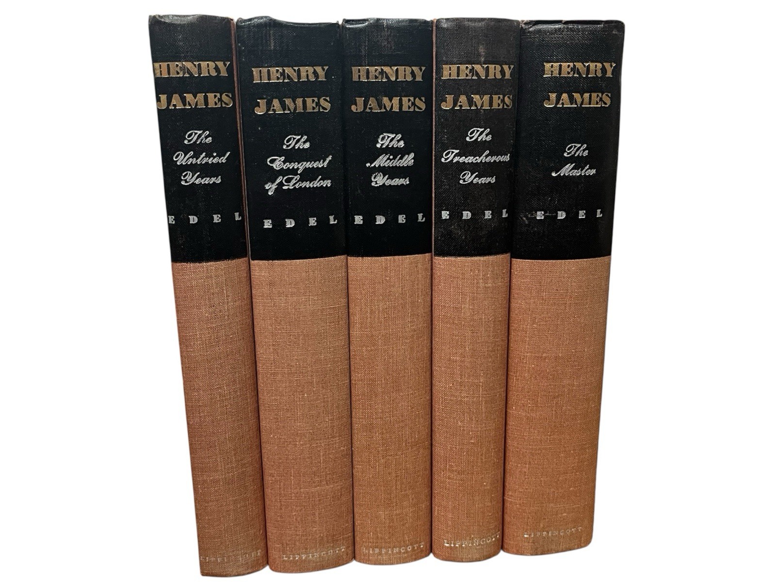HENRY JAMES BIOGRAPHY by Edel 5 VOLs COMPLETE SET