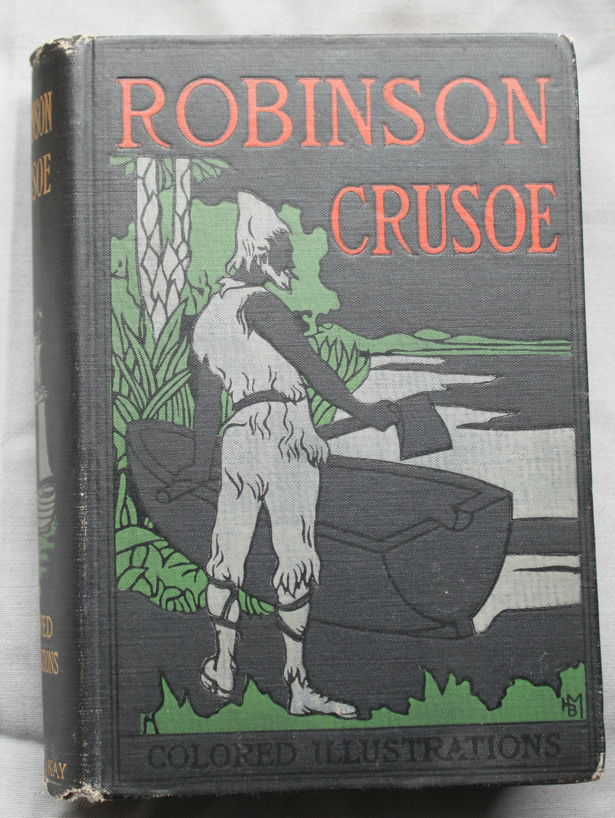 Robinson Crusoe (David McKay, nd. c1905) color illustrations