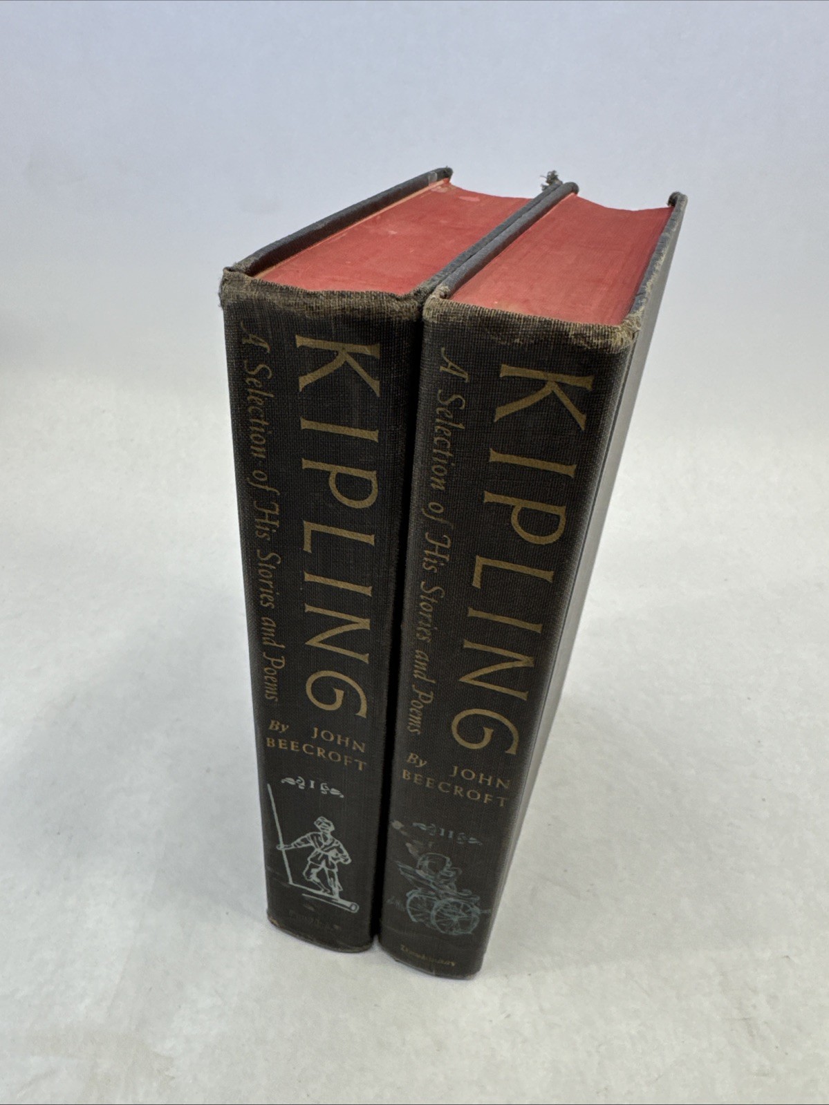 Kipling A Selection of His Stories and Poems Vol 1 & 2 1956 John Beecroft HC