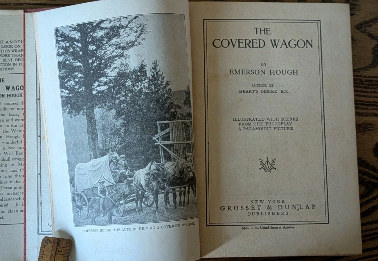 Lot of 2 Vintage 1900s Books:The Trail of the Lonesome Pine & The Covered Wagon