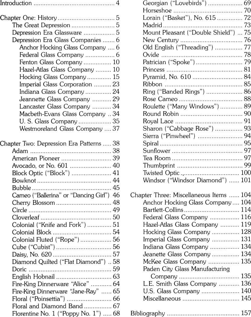 Green Depression Glass Pocket Guide inc Jadeite & Forest Green Patterns Prices