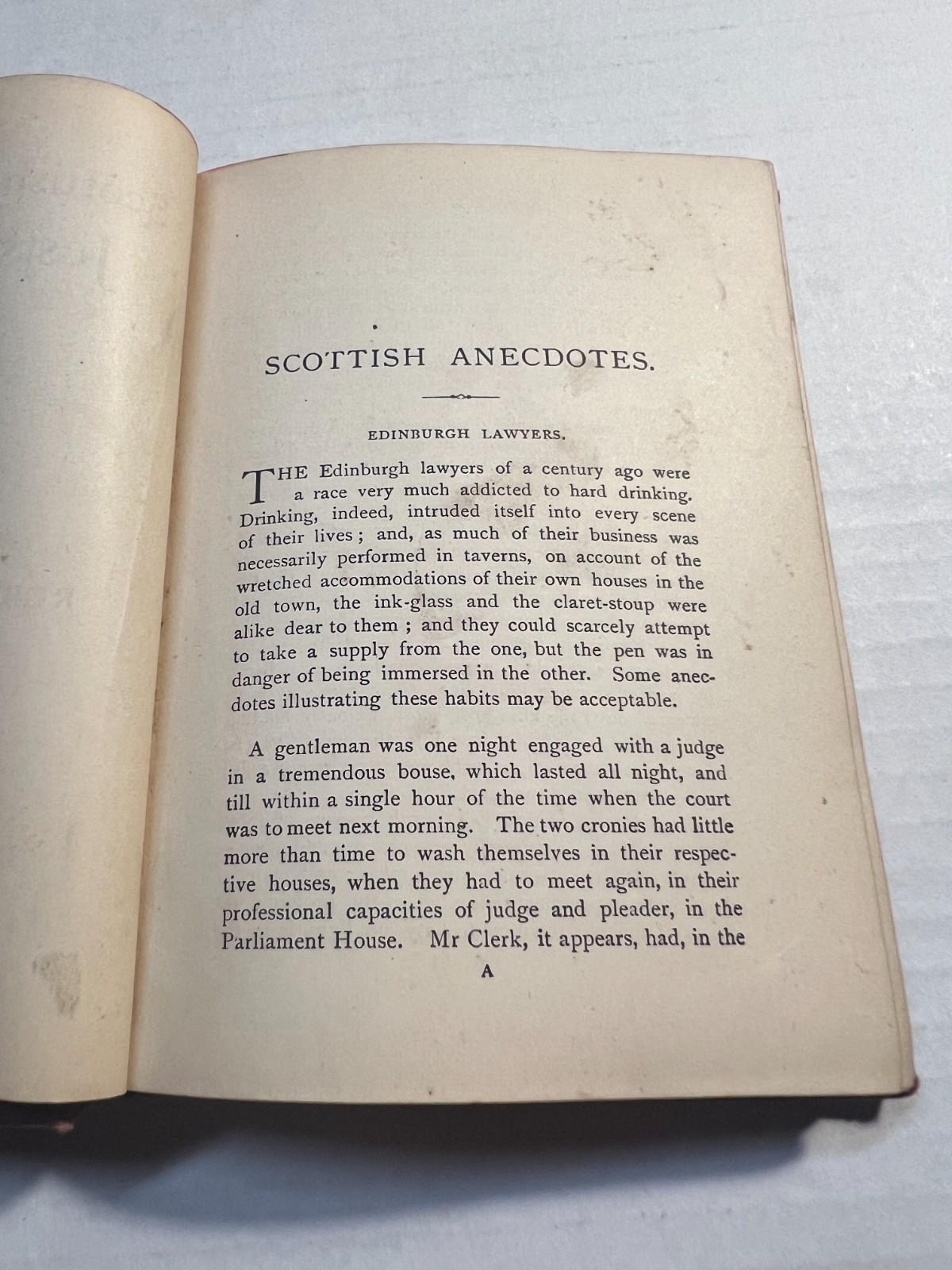 Scottish Jests & Anecdotes Collected by Robert Chambers Edinburgh