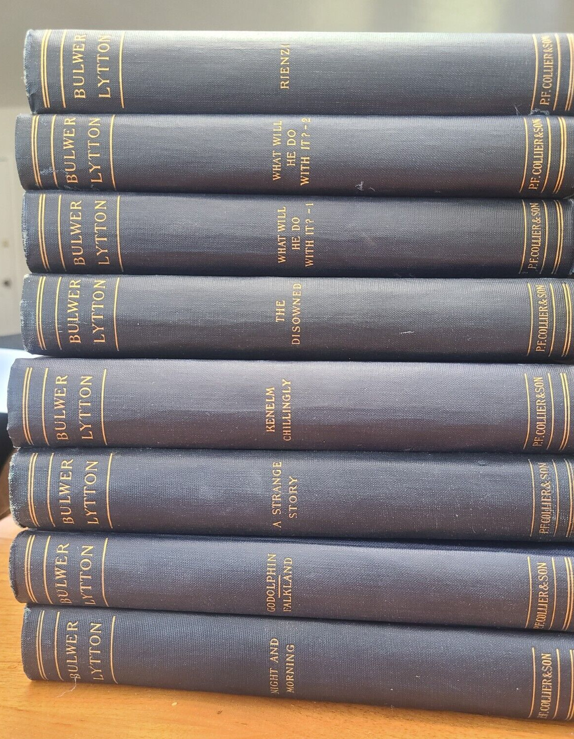 Antique 1901 Edition Lord Bulwer Lytton Books Various Titles Lot of 23 Volumes