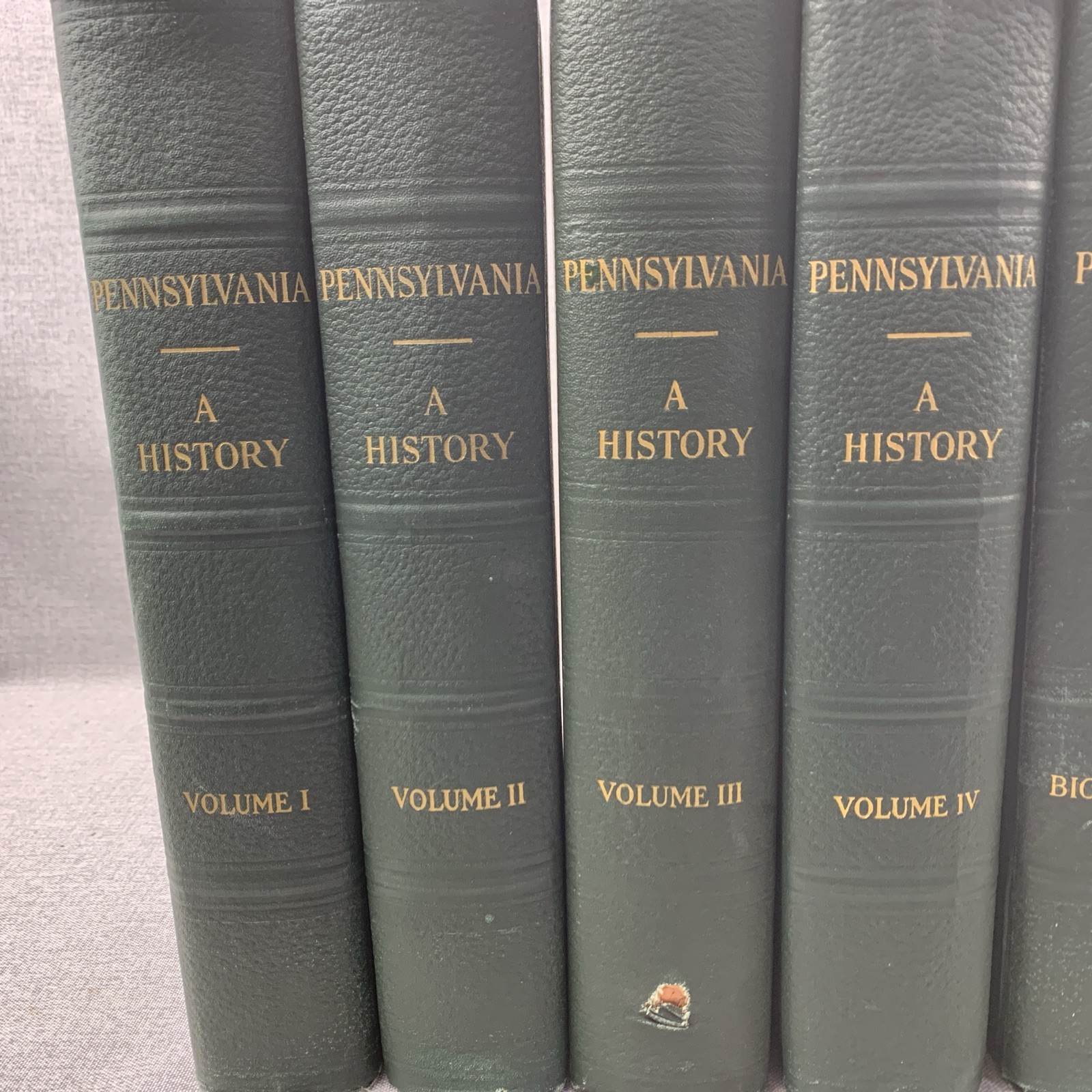 George P Donehoo / Pennsylvania A History Six Volume Complete Set 1st Ed 1926