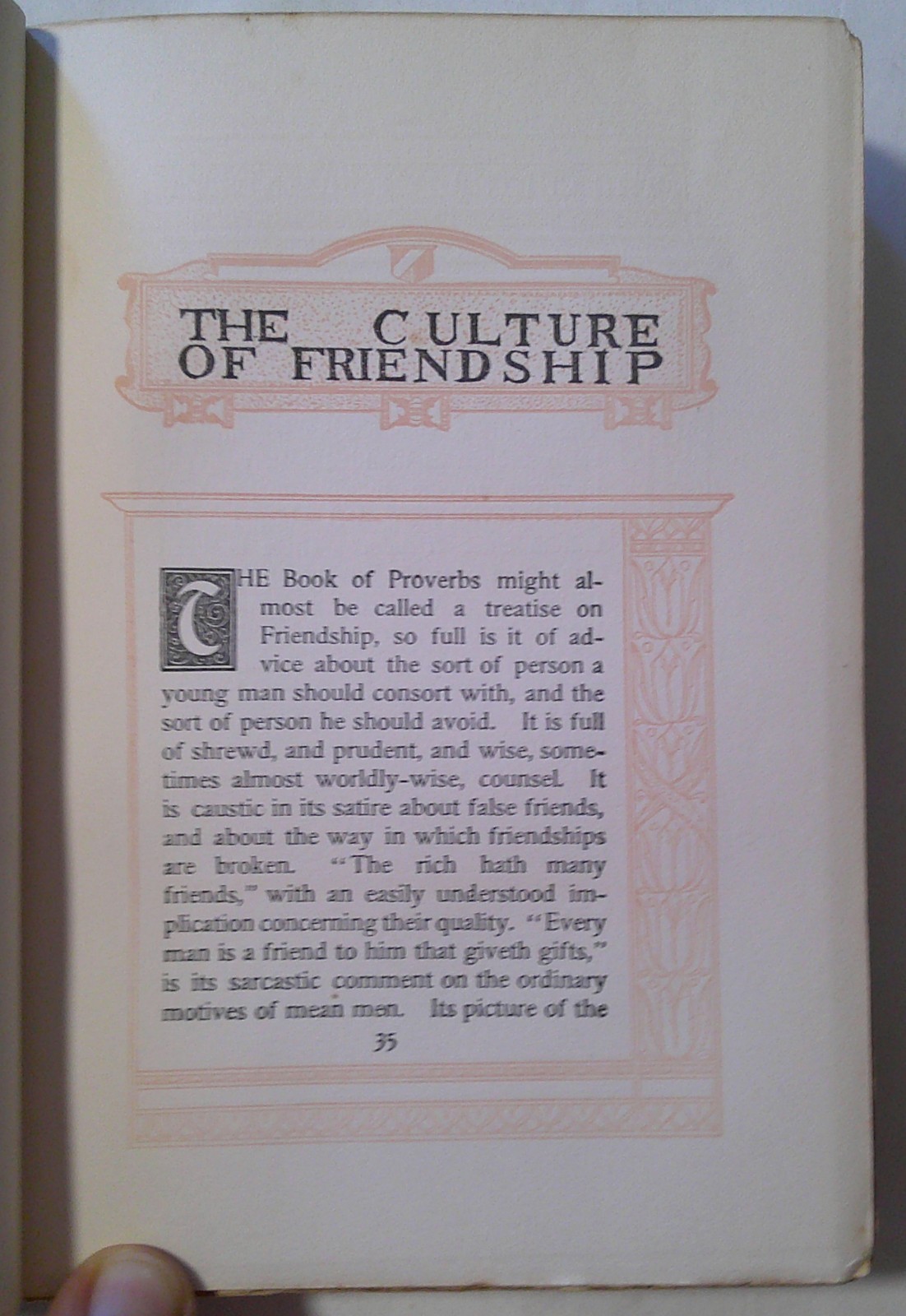 FRIENDSHIP by Hugh Black 1902 ANTIQUE Fleming H. Revell Co. Hard Cover