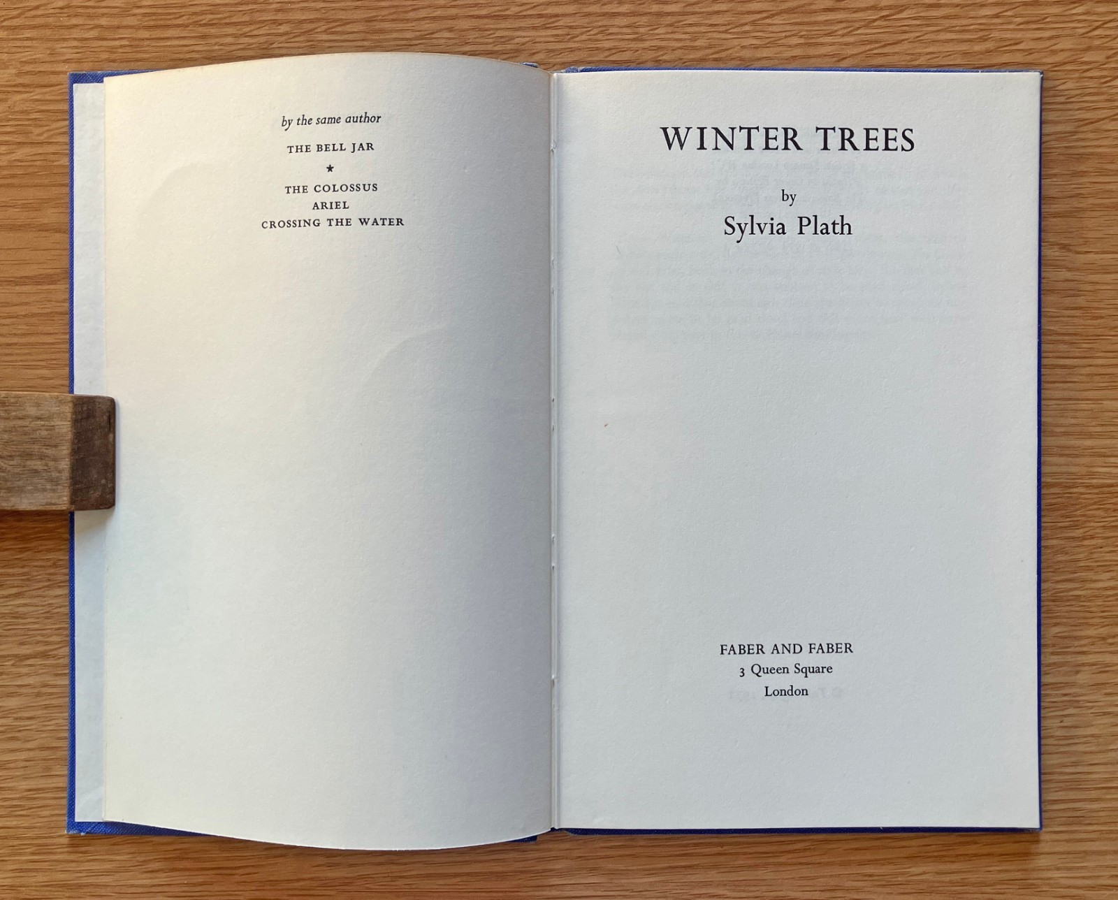 Sylvia Plath, Winter Trees, 1st edition 1971, Crossing the Water, 1st/2nd 1971