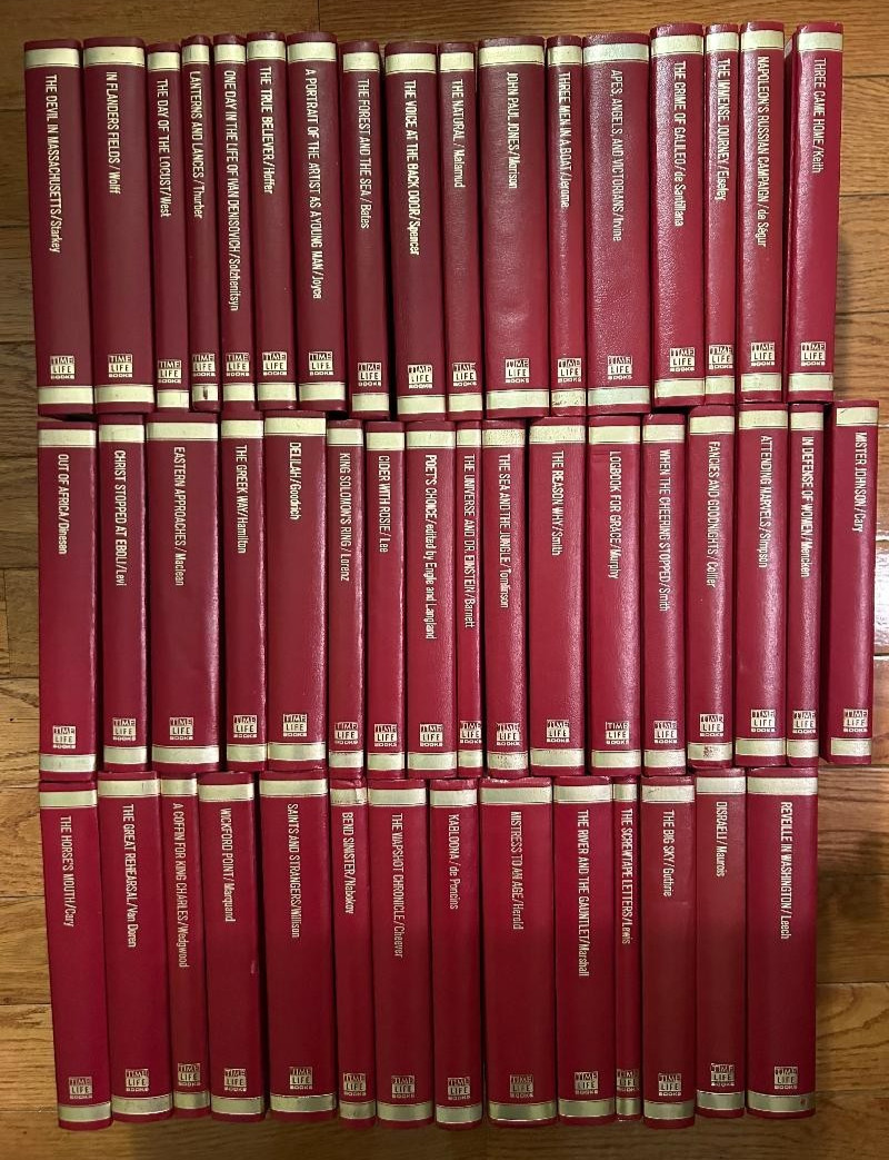 Time-Life Reading Program 47 Book Collection Classic Literature Burgundy HC