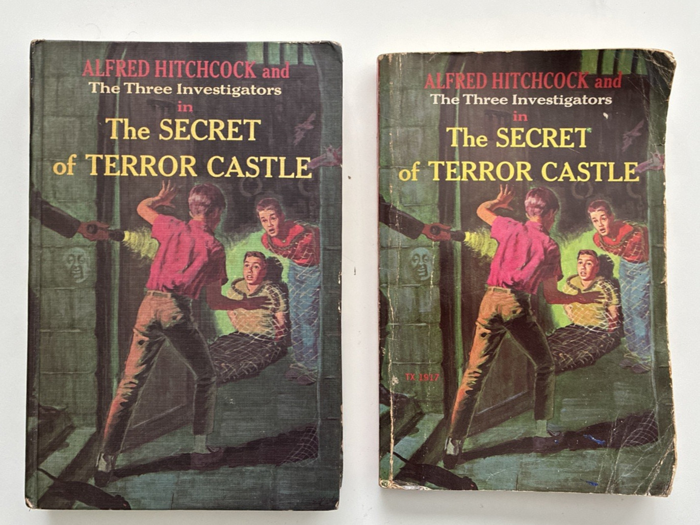 VTG The Secret of Terror Castle Alfred Hitchcock Three Investigators Lot 2 Books