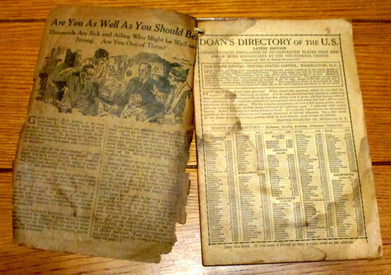 1925 Doan’s Directory of the United States 32 Pages RARE!!!