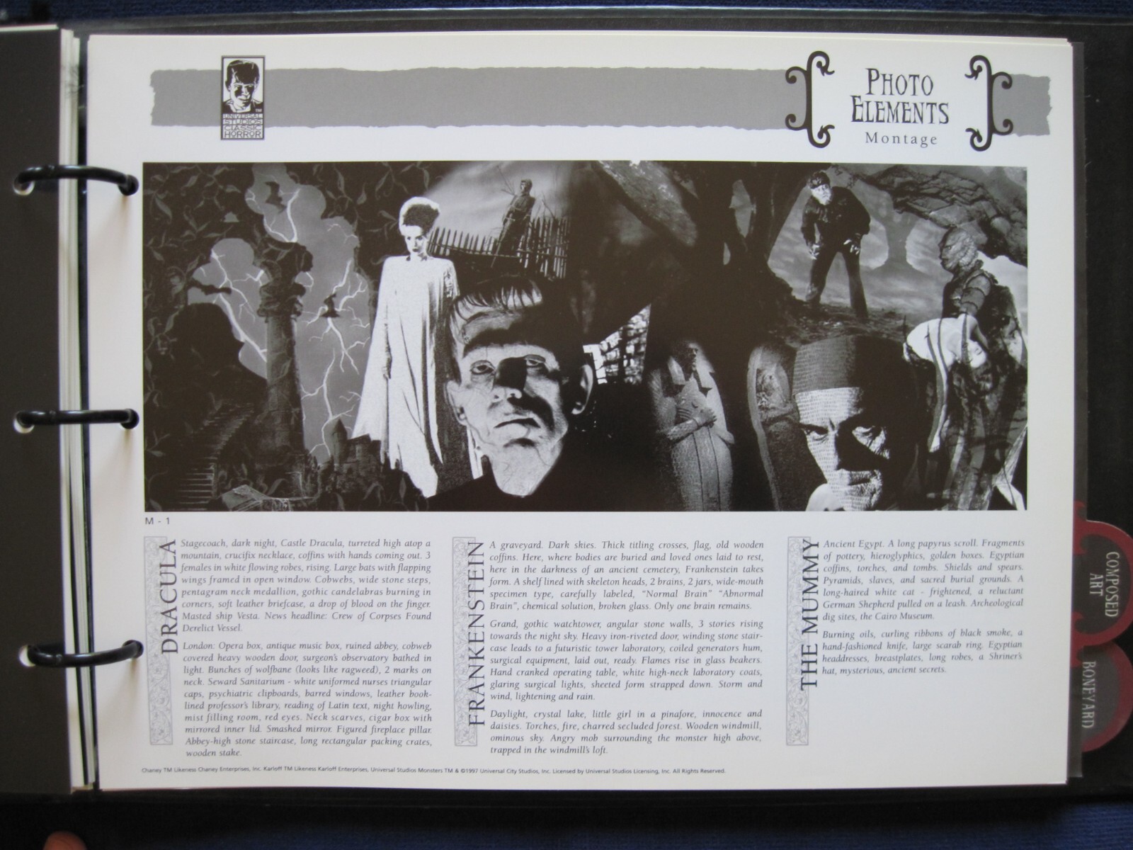UNIVERSAL HORROR MONSTERS STYLE GUIDEBOOK – FRANKENSTEIN, MUMMY, DRACULA & MORE