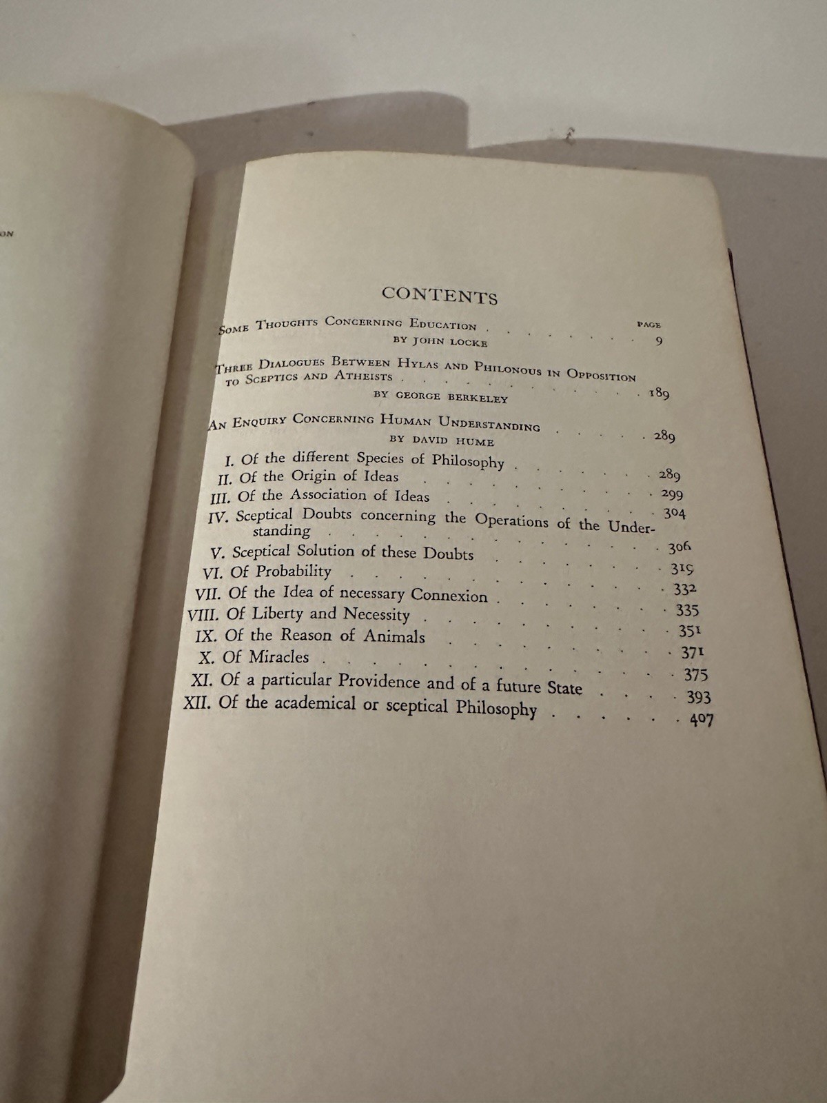 HARVARD CLASSICS 1910 VOLUME 37 ENGLISH PHILOSOPHERS LOCKE BERKELEY HUME 1959