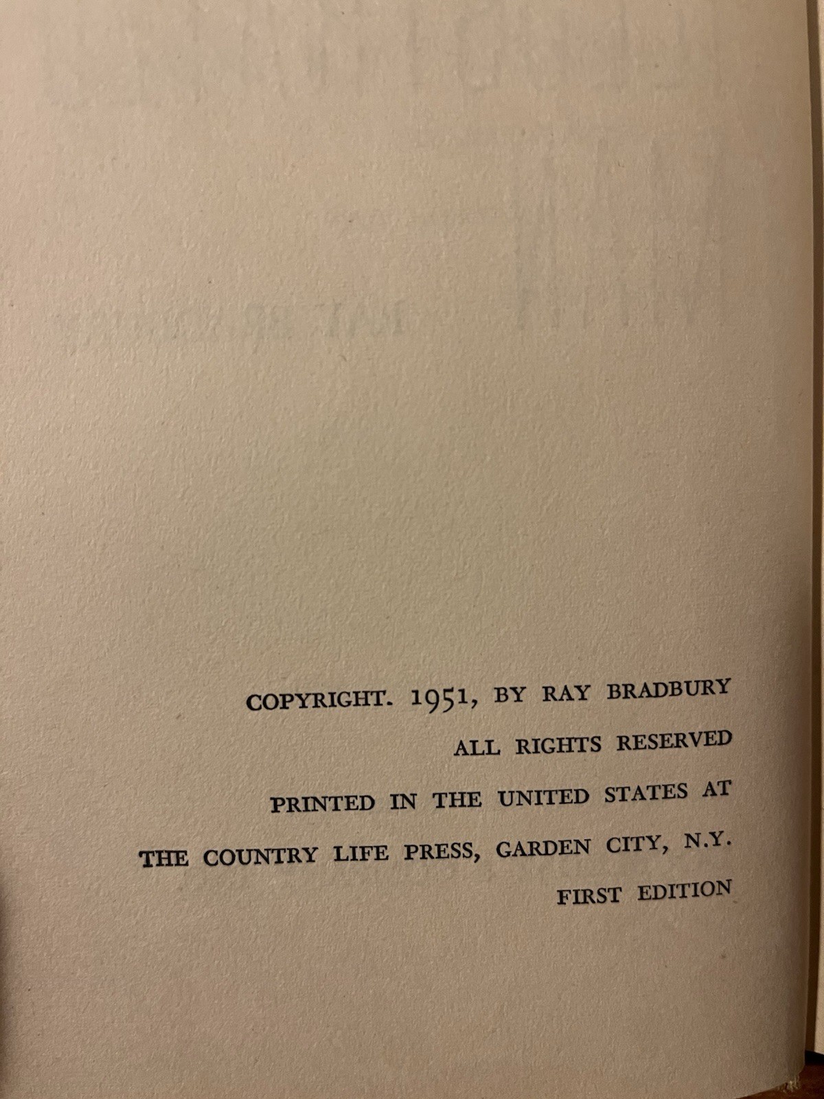 The Illustrated Man 1st Edition 1st Printing Ray Bradbury Facsimile Dust Jacket