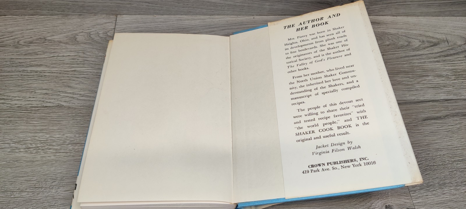 The Shaker Cookbook Not By Bread Alone Caroline Piercy 1973 Vintage Cooking