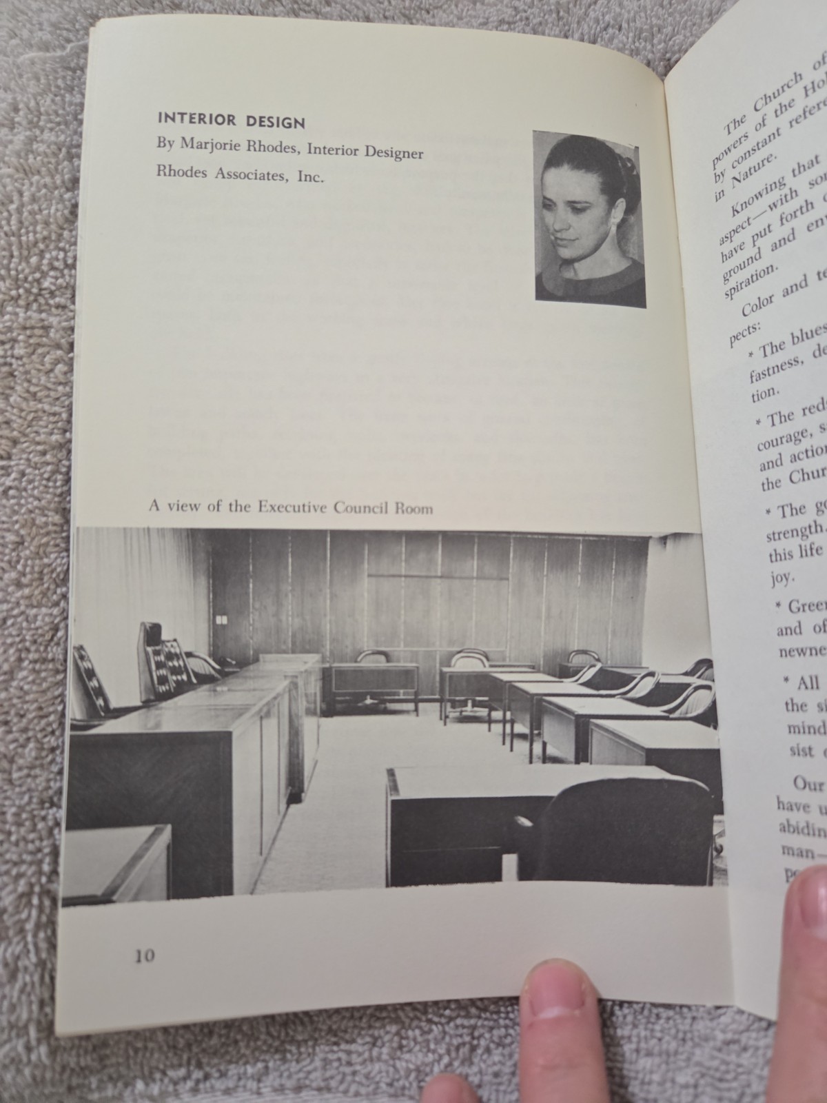 Church of God General Offices Pamphlet Plus Vintage Postcard Of Headquarter 1968