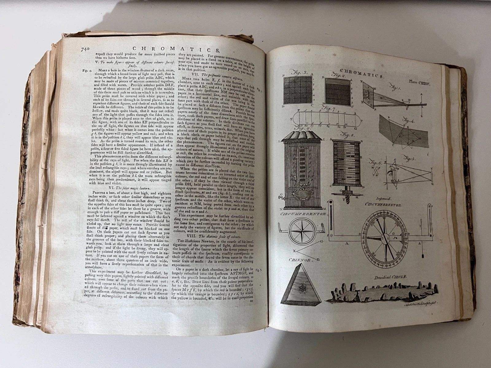 1797 Encyclopaedia Britannica 3rd Edition Antique Vol 4 Leather Spine Book
