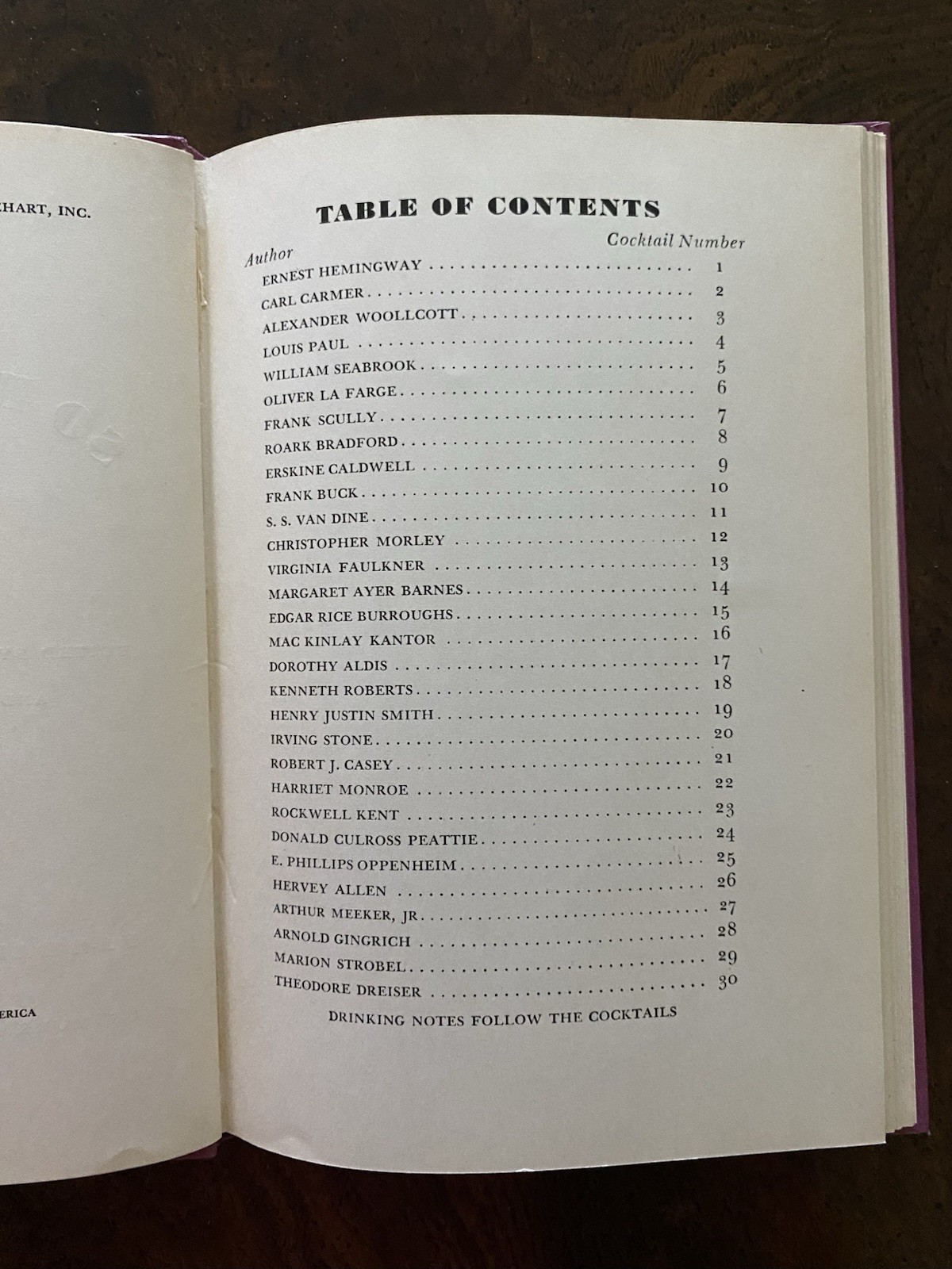 So Red The Nose 1935 Cocktail Recipes Ernest Hemingway Rockwell Kent Tarzan HB