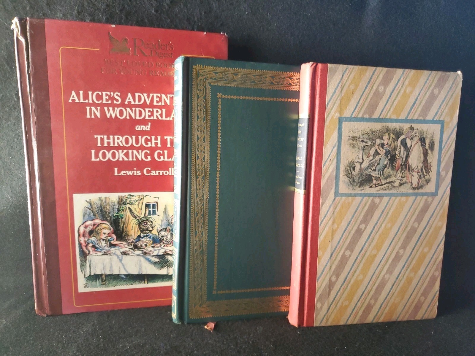 Lot of 6 Vintage Alice in Wonderland Books – Lewis Carroll, Illus. Tenniel