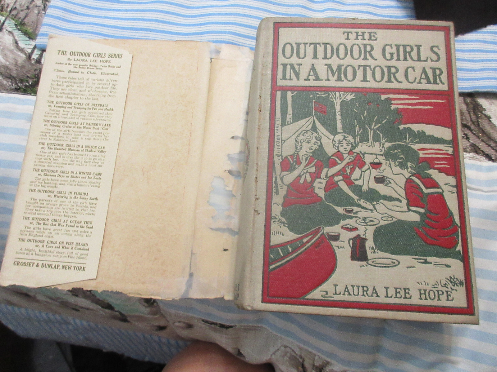 Laura Lee Hope The Outdoor Girls in a Motor Car W/DJ Grosset & Dunlap 1913