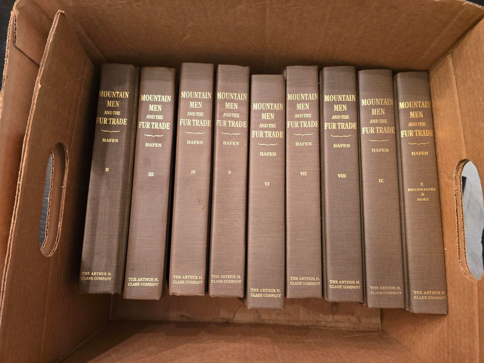 Mountain Men and Fur Trade of the Far West LeRoy Hafen – volume 2 – 10 NEW Bx8