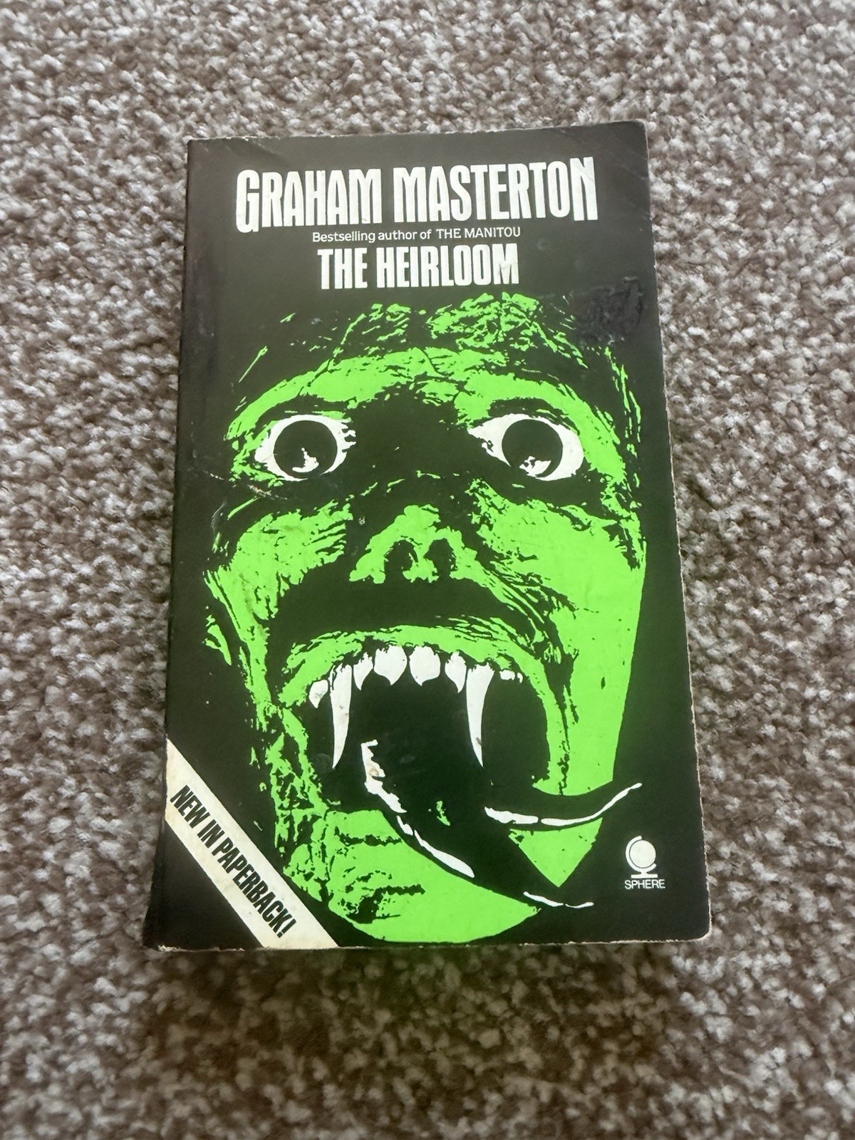 The Heirloom Graham Masterton Paperback Vintage Classic Horror Sphere 1981