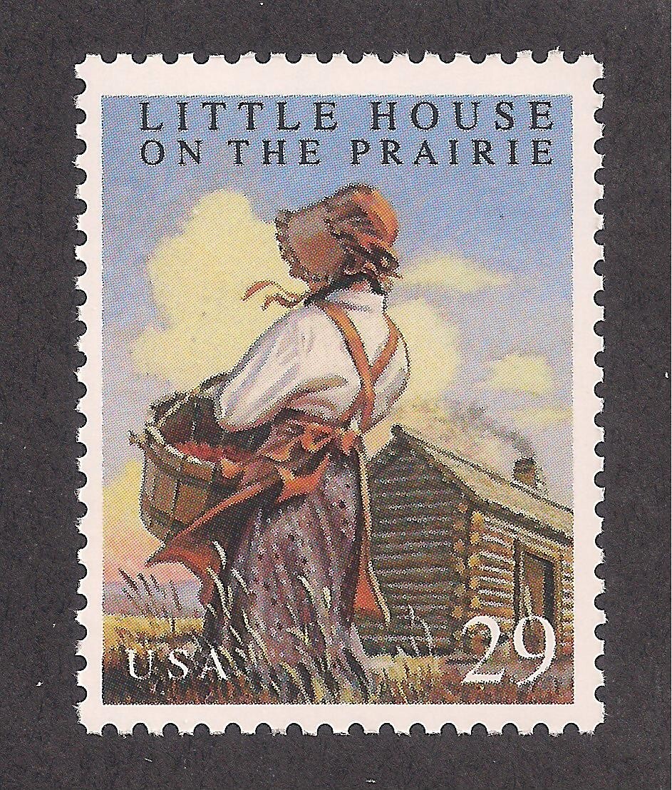 LITTLE HOUSE ON THE PRAIRIE – LAURA INGALLS WILDER – U.S. POSTAGE STAMP – MINT