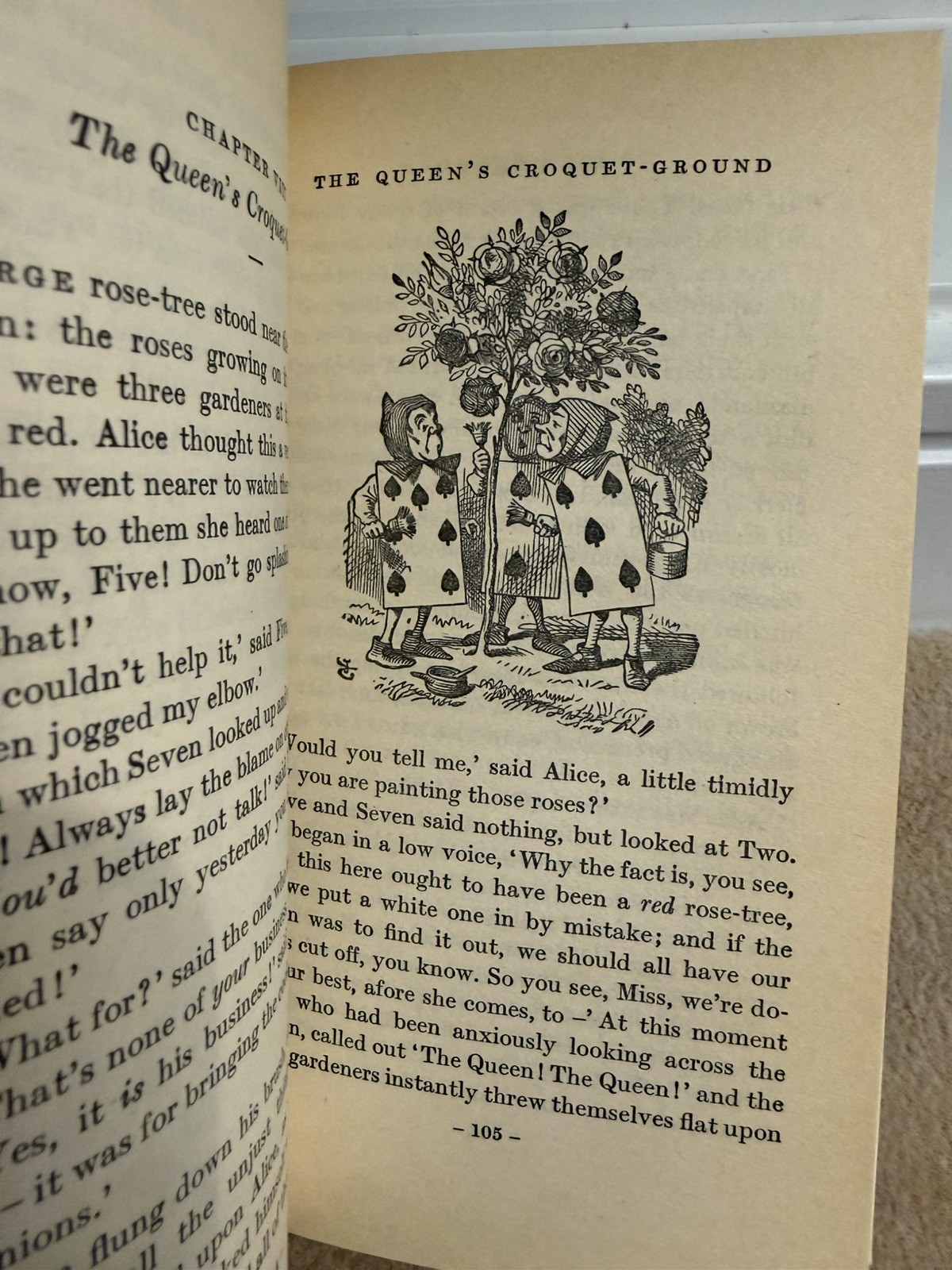 Vintage Alice’s Adventures in Wonderland & Through Looking Glass PB Book 1981