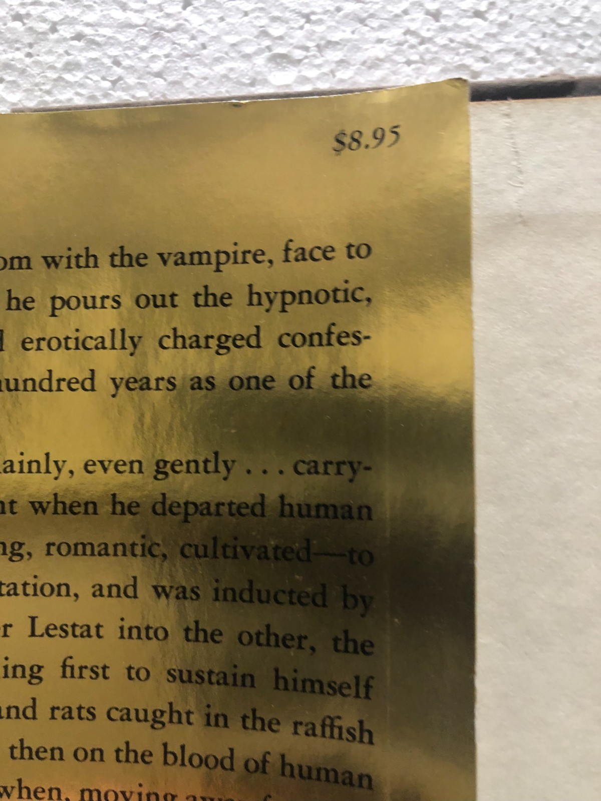 INTERVIEW WITH THE VAMPIRE by Anne Rice – HC 1976 Gold Foil DJ 1st Ed./2nd PRINT