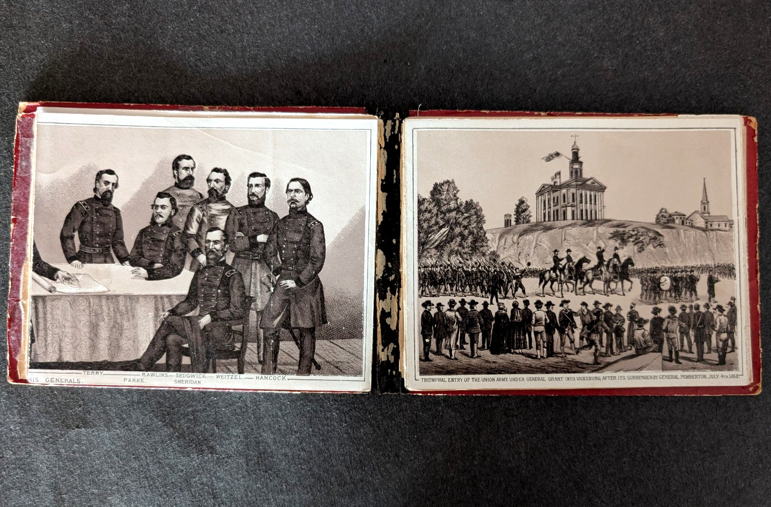 U.S. Grant Album Memorial 1886 Accordian Views Complete