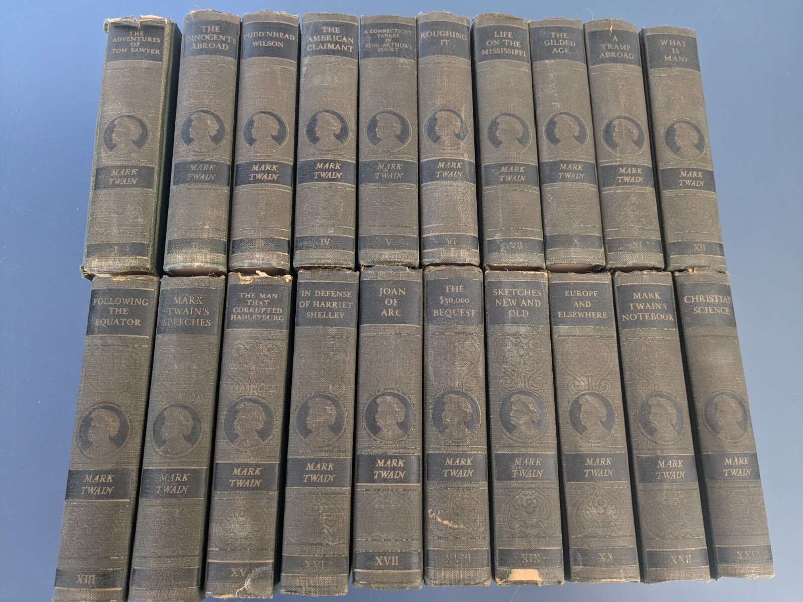 The Complete Works of Mark Twain 1920s Harper & Brothers, 20 Volumes