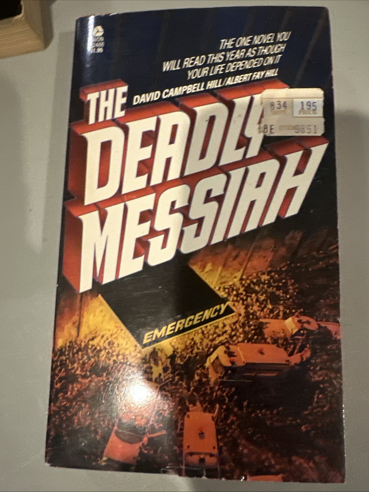 1977/ deadly messiah/ Hill/1st avon/ vtgPB VG