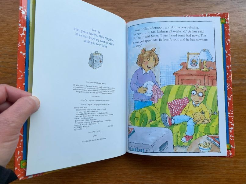 Marc Brown Arthur’s Teacher Moves In 1st US HC ed Fine / Fine