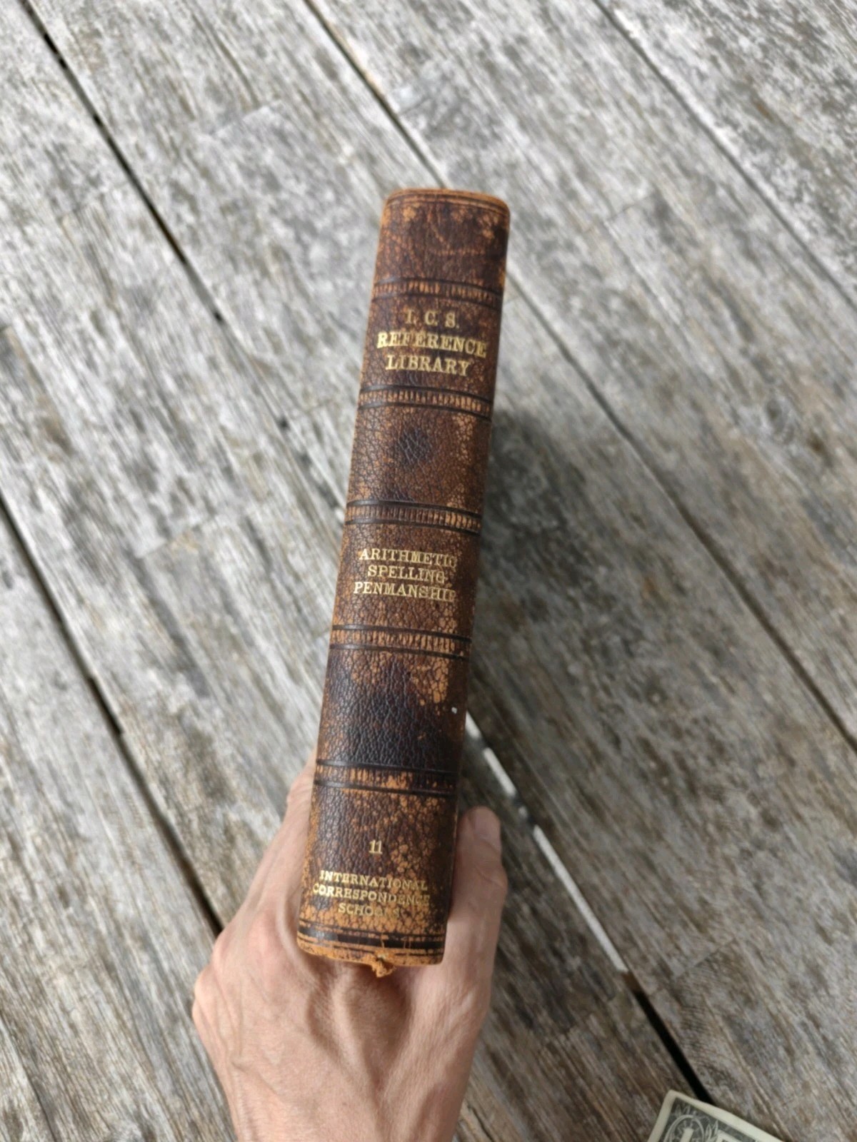 Vintage I.C.S. Reference Library Arithmetic Spelling Penmanship Vol 11 1901