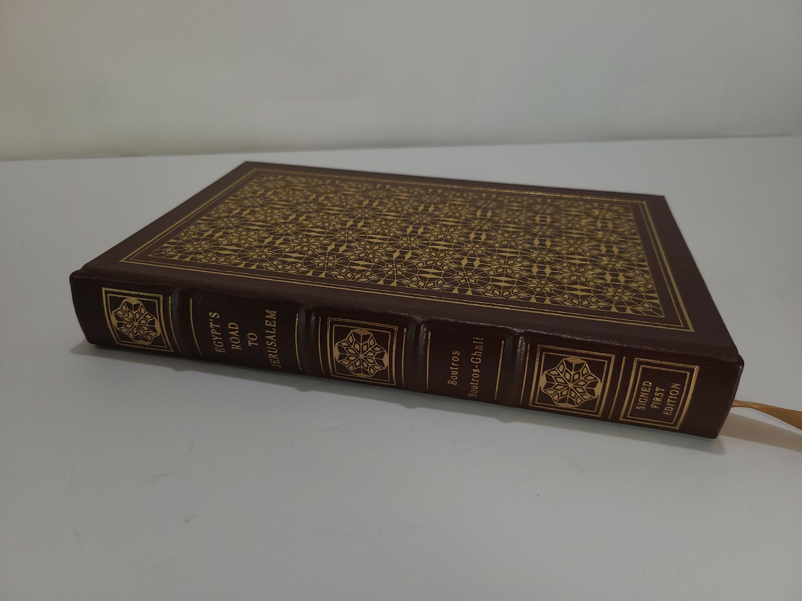 Easton Press Egypt’s Road to Jerusalem Boutros Boutros-Ghali 1st ed Signed