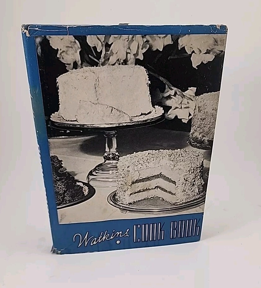 Vtg Watkins Cook Book the J.R. Watkins Co. 1943 4th Hardcover DJ