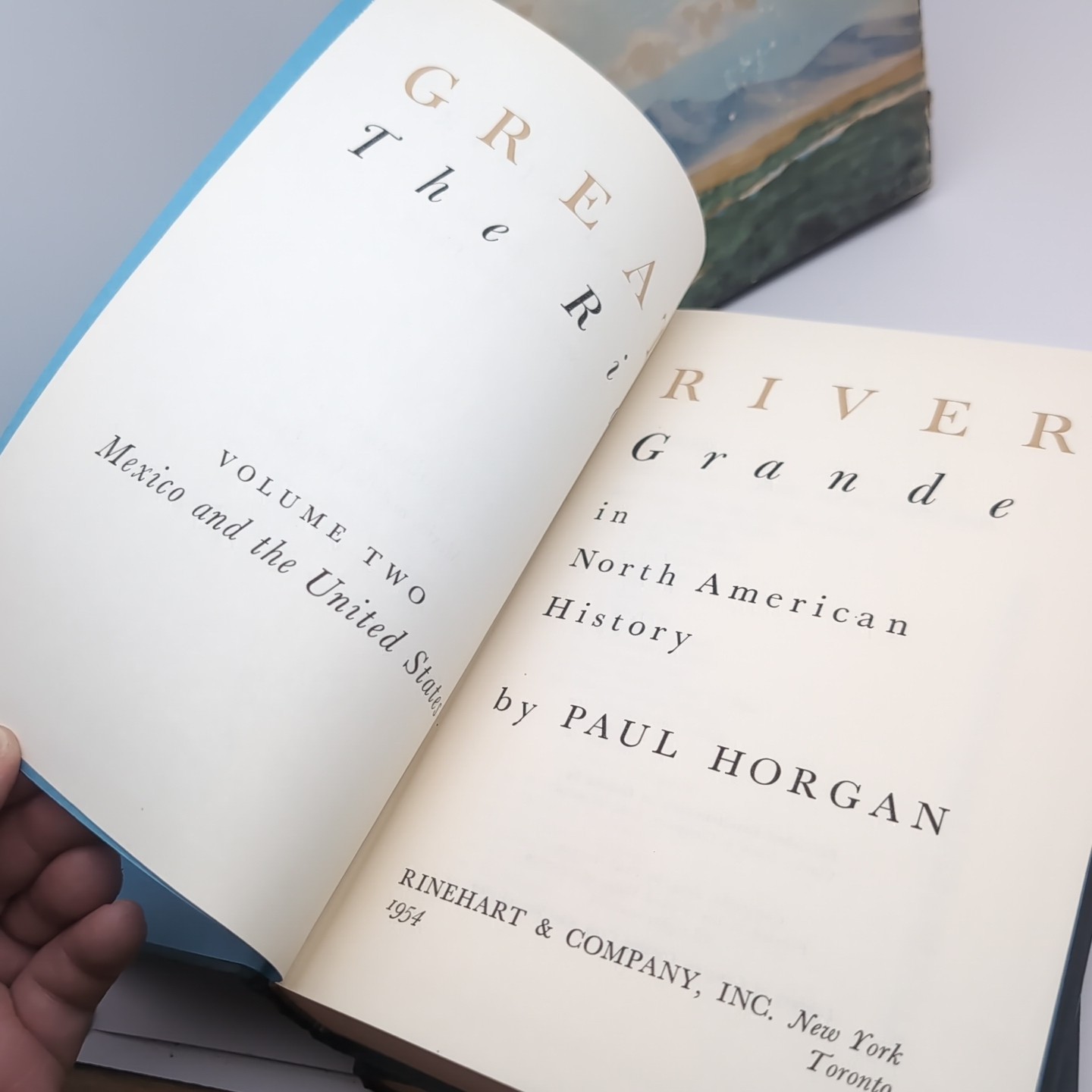 Great River: The Rio Grande – Paul Horgan 1954 Volumes 1 & 2 Hardcover Boxed Set