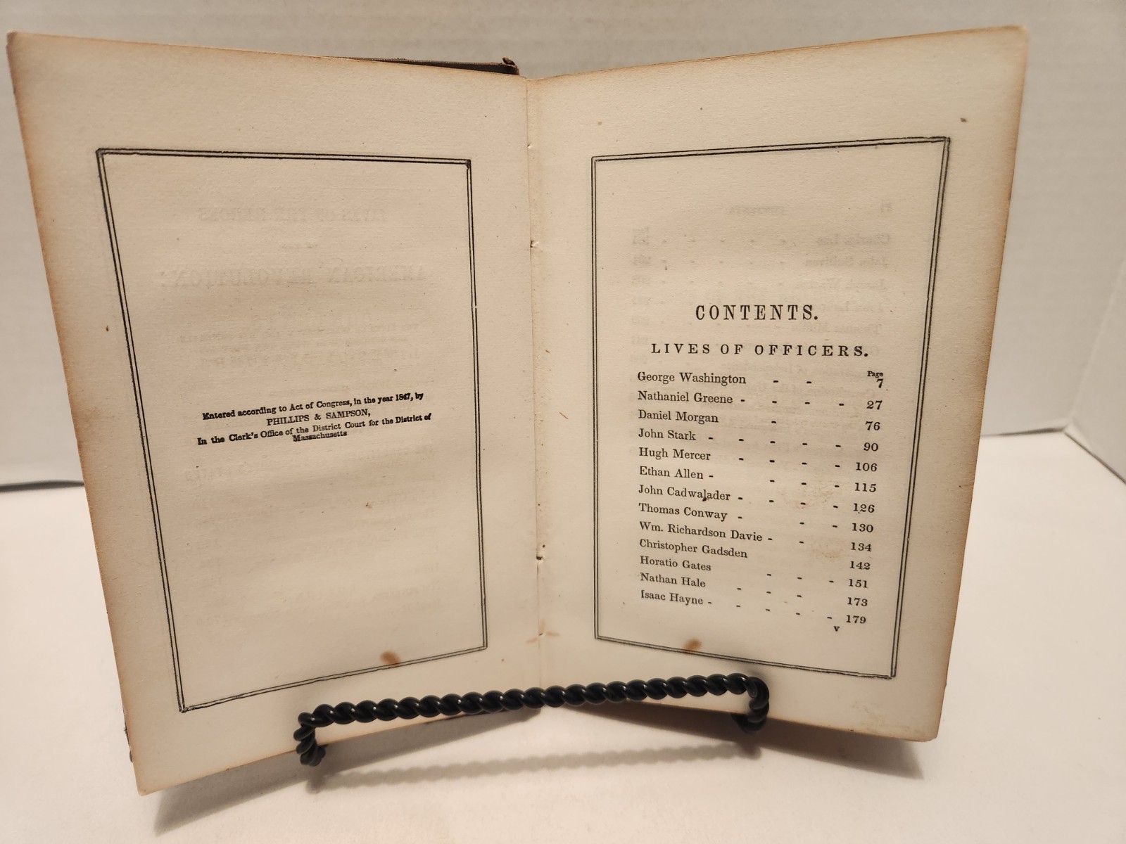 Lives of the Heroes of the American Revolution 1858 HC Antique USA Free Shipping